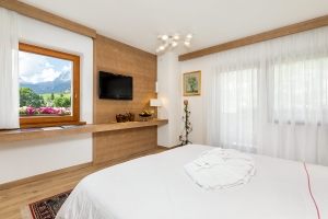 Rooms with panoramic view on the Dolomites